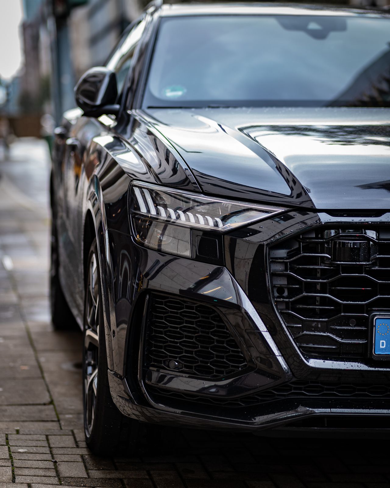 Zwarte Duitse premium auto